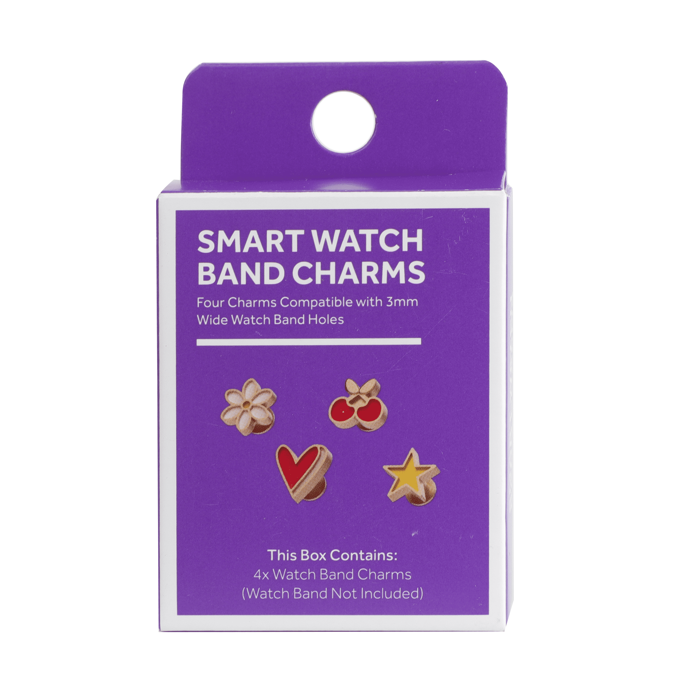 ZSOU Decorative Smart Watch Band Charms for Apple Watch Straps, 4 Pack