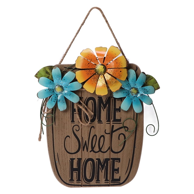 Hanging Ornament, Welcome Board Decoration Ideal Gift MDF Iron For Home