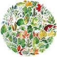 thumbnail image 2 of Calcomanías de vinilo impermeables con forma de hoja, 50 unidades, para manualidades, 2 of 2
