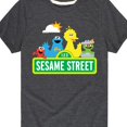 thumbnail image 3 of Sesame Street - Big Bird, Cookie Monster, Elmo, Oscar - Toddler and Youth Short Sleeve Graphic T-Shirt, 3 of 5