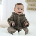 thumbnail image 2 of Baby Girl Boy Outfit Long Sleeve Animal Style Thick Warm Climbing Romper jumpsuit Onesie Cute Clothes For 9-12 Months, 2 of 9