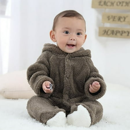 

Baby onesie Newborn Baby Long Sleeve Style Thick Warm Climbing Romper jumpsuit CHMORA