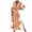 Orange, variant on PuLe Summer Dress Dress for Women 2024 Summer Casual V-Neck 3/4 Bell Sleeves Lace Up Vintage Dress Trendy Beach Swimwear Cover Ups 