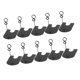 thumbnail image 4 of 10 piezas de soporte para número de mesa, soporte para tarjetas de lugar, soporte para letrero de mesa, clips para menú, producto Negro, 4 of 9