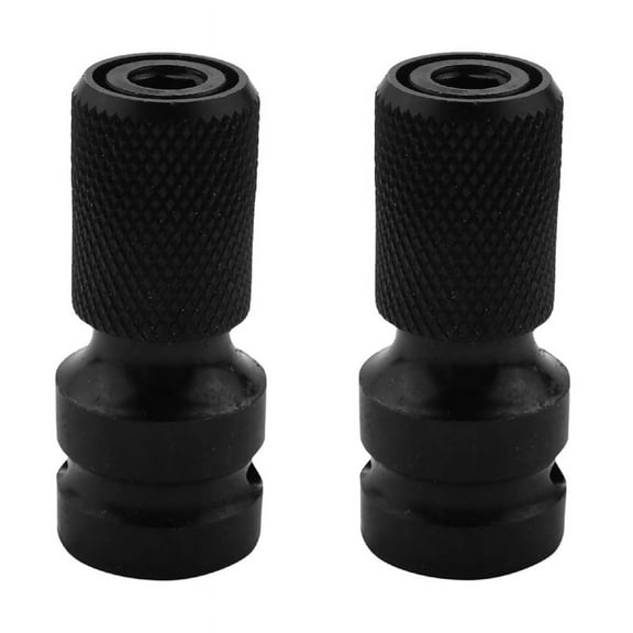 2X 1/2 inch Square To 1/4 Hex Ratchet Socket Wrench Adapter Spanner Set Drive Converter Impact Tool