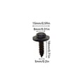 thumbnail image 4 of Tornillo autorroscante Kenally para Interior de coche 100 piezas hierro hexagonal TO010814-01, 4 of 6