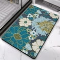 thumbnail image 4 of Quality 20x32 inch Floral Bathroom Area Rug - Non-Slip and Machine Washable - Large Soft Kitchen Rug for Dining Room and Office, 4 of 5