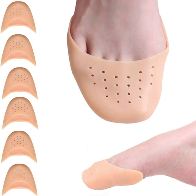 3 pares de protectores de dedos de silicona para tacón alto, almohadillas para los dedos, punteras de gel, funda reutilizable para los dedos para aliviar el dolor de las mujeres