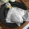 Efavormart 1 PC Silver Premium 20" x 20" Washable Sequin Napkins Great for Wedding Party ...
