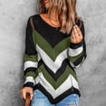 thumbnail image 2 of Kilaqueen Sweaters for Women Fashion Print Long Sleeve Crew Neck Knit Pullover Tops Casual Trendy Comfy Sweater, 2 of 7