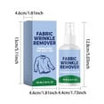 thumbnail image 2 of Fabric Wrinkle Remover Spray, No Ironing Needed, Portable & Easy to Use, Suitable for All Fabrics, Travel-Friendly, 100ml, 2 of 5