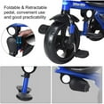 thumbnail image 5 of Yardi Yard 4-in-1 Kids Tricycle with Adjustable Push Handle-Blue, Toddler Stroller for Infant & Toddler, 5 of 8