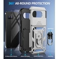 thumbnail image 2 of KOMI for Google Pixel 9a Case with Slide Camera Cover HD Screen Protector [Military Grade 16ft. Drop Tested] Magnetic Ring Holder Kickstand Protective Phone Case for Google Pixel 9A 2025 (6.3 inch), 2 of 5