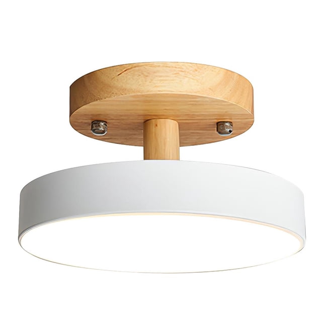 Yuarrent Luz de techo de pasillo Luz Luz de techo redonda Luz de techo de pasillo concisa con luz blanca cálida Resalte Lente LED para hotel Iluminación y accesorios Yuarrent HA022105-00
