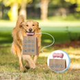 thumbnail image 4 of Juguetes masticables para perros, resistentes y rellenables, con dispensador de golosinas, de caucho natural duradero para la limpieza dental, 4,3 x 4,3 x 12,7 cm, color rosa., 4 of 5