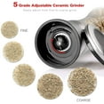 thumbnail image 4 of Salt and Pepper Grinder Set of 2 - Stainless Steel Salt and Pepper Mill Ceramic Pepper Grinder Refillable, 4 of 6
