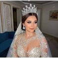 thumbnail image 4 of Tiara de Lujo de Circonia Cúbica Sincero para Boda y Fiesta, 4 of 5