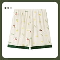 thumbnail image 3 of LIZUOJUN 3 Piece Pajamas for Women Soft Comfortable Short Sleeve Lapel Top with Pants and Shorts Sleepwear Loungewear Set Summer Casual Wear Daily Wear - XL, 3 of 4