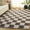 thumbnail image 2 of SAFAVIEH Natura Blazhe Checkered Area Rug, Brown/Ivory, 4' x 6', 2 of 10