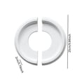 thumbnail image 2 of DOLITY Ceiling Medallion Decorative Ceiling Light Trim for Living Room Home Bedroom Split Type, 2 of 7