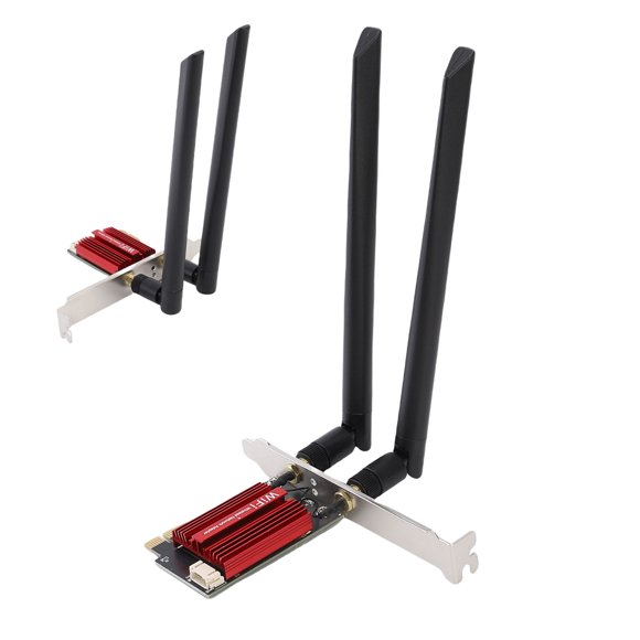 PCIe WiFi Adapter, WiFi 6E PCIe Card Low Latency for Desktop Computer