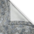 thumbnail image 3 of Ambesonne Grey Design Kitchen Curtains, Grunge Stones Pattern, 55"x45", Warm Taupe and Purpleblue, 3 of 3