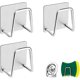 thumbnail image 1 of 3 Pack Sponge Holder For Kitchen Sink Sponge Holder Adhesive Sponge Holder Quick Drying Kitchen Sink Sponge Holder Stainless Steel Waterproof Sponge H, 1 of 4