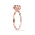 thumbnail image 2 of 7/8Carat Morganite & Diamond Engagement Ring 14K Rose Gold, 2 of 3