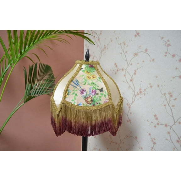 BespokeByNikita Lampshade Home Decoration Silk Gray Dome Lamp Shades