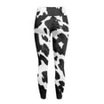 thumbnail image 6 of Renewold Black Cow Print Pocket Yoga Pants for Women Active Yoga Leggings Butt Lifting Elastic Essential Leggings Lightweight Sportswear Running Tights Ankle Pants, M, 6 of 8
