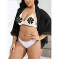 thumbnail image 3 of SAYFUT Women's Sarong Wraps Beacch Cover Up Sheer Swimsuit Coverups Swiss Dot Bikini Wrap Skirt Swimwear, 3 of 5