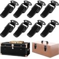 thumbnail image 1 of 8 Pack Stainless Steel Toggle Clasp, Lever Latch Door Hasp, Spring Latch, for Toolbox, Drawer, Cabinet (Black), 1 of 4