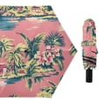 thumbnail image 4 of ALAZA Vintage Palm Tree UPF 50+ Compact Folding Umbrella for Rain Travel Umbrella Packable, 4 of 8