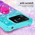 thumbnail image 4 of Phone Case for Xiaomi Redmi 10C, Shiny Bling Quicksand Effect TPU Bumper Case with Four Corners Protection Cover for Xiaomi Redmi 10C, Blue Purple, 4 of 14