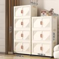 thumbnail image 6 of ENOKING Storage Organizer Folding Closet Bins for Teen with 3 Tier Over-the-Door Chest of Drawer Divider, Stackable 100QT, 6 of 12