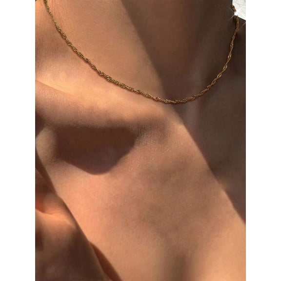 Necklace In Yellow Gold-7 For Everyday Wear