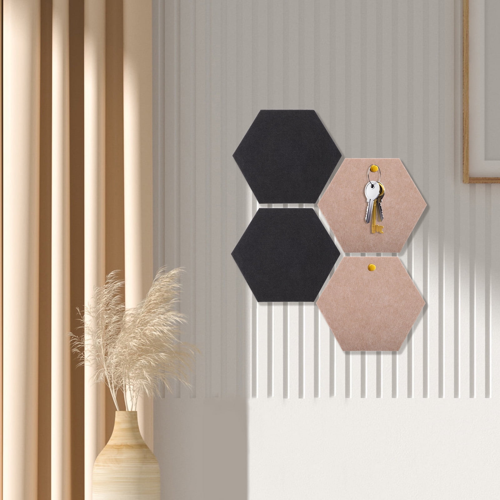 Toyandona 16Pcs Thickened Felt Pin Boards with Self Adhesive for Home Office Use