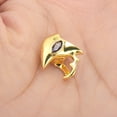 thumbnail image 6 of Unique Bargains 1 Pc Fake Grills Hip Hop Rhinestone Design Teeth Grillz Gold Tone, 6 of 6