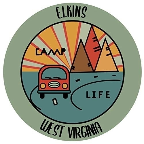 Elkins West Virginia Souvenir Decorative Stickers (Choose theme and