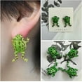 thumbnail image 2 of SUSHANG Frog Earrings New Frog Personality Cute Animal Earrings（1Pair）, 2 of 5