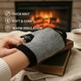 thumbnail image 3 of Cat Embroidery Splicing Knitted Gloves, Fingerless Gloves For Women,Cute Cat Embroidery Splicing Womens Knitted Glove, Warm Cozy Winter Vintage,Warm Glove,Cat Embroidery Splicing Knitted Gloves, 3 of 8