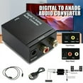 thumbnail image 3 of Digital to Analog Audio Converter Optical Fiber Toslink Coaxial Signal to R/L Audio Decoder SPDIF ATV Amplifier, 3 of 7