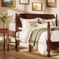 thumbnail image 6 of Queen Size Bed Frame with Headboard,Traditional Wood Spindle Post Bed,Vintage Platform Bed,Easy Assembly,Dark Walnut, 6 of 8