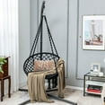 thumbnail image 6 of Gymax Hammock Swing Chair with Cushion Hanging Hardware Kit Indoor Outdoor, 6 of 10