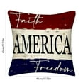 thumbnail image 3 of 4th of July PALIFEUR Pillow Covers, 18 x 18 Inch Patriots Linen Pillow Case, Indeoendence Day Throw Pillow Covers for Sofa Bedroom Coffice, Flag Decorative Pillow Cover, 3 of 7