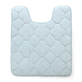 thumbnail image 2 of Stephan Roberts Home 24NC-EM1V17-12 21 x 24 in. Embroidered Memory Foam Contoured Bath Mat - Angora, 2 of 5