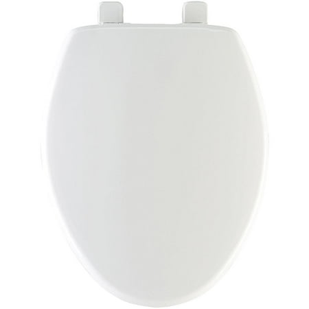 (damaged)Mayfair Slow Close Elongated White Plastic Toilet Seat