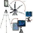 thumbnail image 2 of Acuvar 57" inch Pro Series Tripod, Acuvar Tablet Mount + Universal Smartphone Mount + Wireless Remote for All Smartphone and tablet devices, 2 of 7