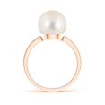 thumbnail image 2 of ANGARA Classic Freshwater Cultured Pearl Solitaire Ring in 14K Rose Gold for Women | June Birthstone, Birthday, Anniversary, Jewelry Gift for Women | Pearl Ring, 2 of 7