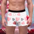 thumbnail image 2 of Mens Boxer Briefs Valentine's Day Funny Novelty Heart Underwear Heart Love Boxer Briefs For Men Light Pink L, 2 of 5